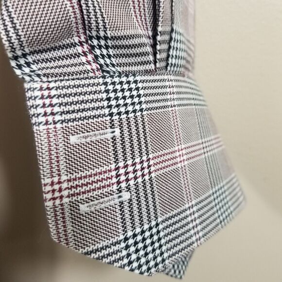Peter Millar Shirt Men Medium Button Up Houndstooth Check Long Sleeve Cotton - Picture 10 of 11